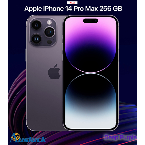 APPLE iPHONE 14 PRO MAX 256GB DEEP PURPLE MQ9X3ZP/A MODEL  NEW "AUSLUCK"